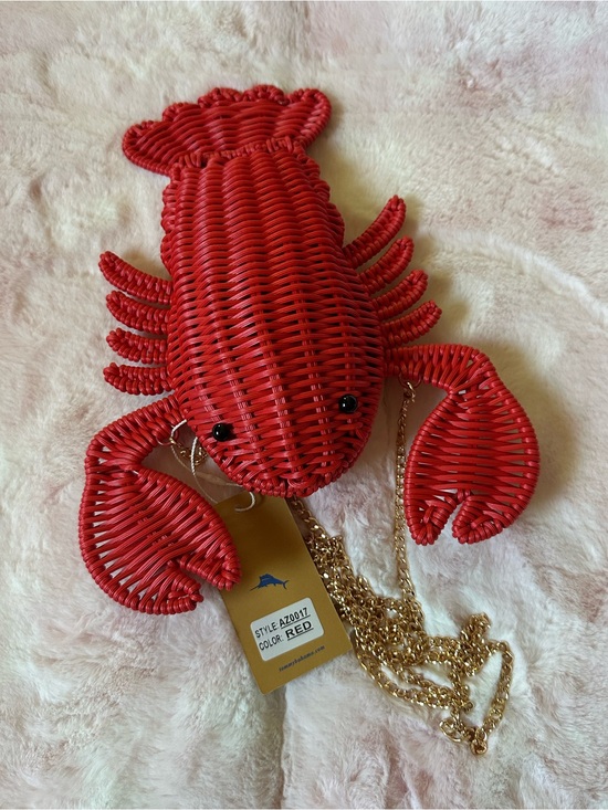 Tommy Bahama Handbags - Red Lobster Wicker Woven Crossbody Bag Purse - Tommy Bahama NWT